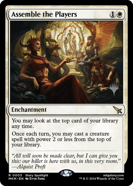 Assemble the Players (PPMKM-003) - Murders at Karlov Manor Promos Foil (Promo Pack)