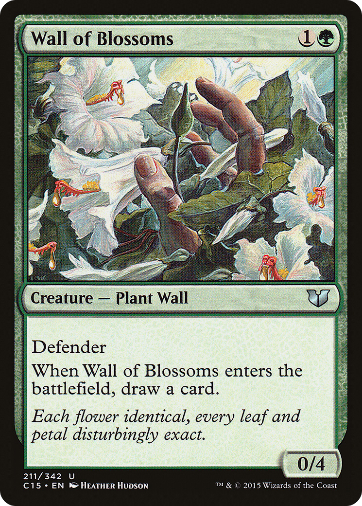 Wall of Blossoms (C15-211) - Commander 2015