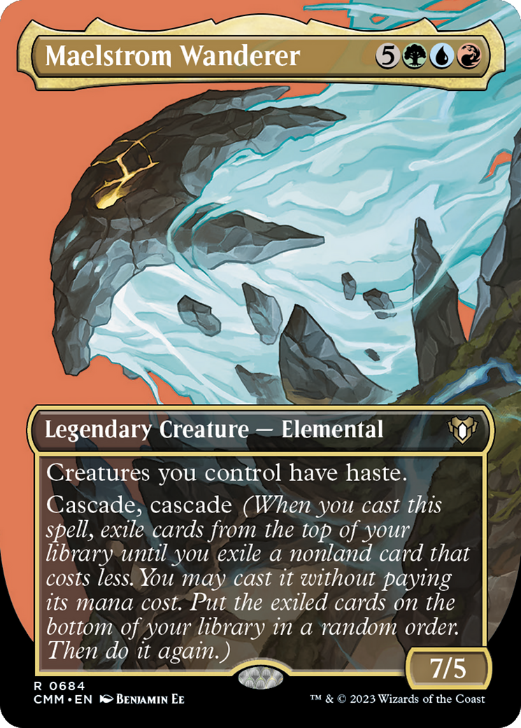 Maelstrom Wanderer (Borderless) (CMM-684) - Commander Masters (Borderless) Foil