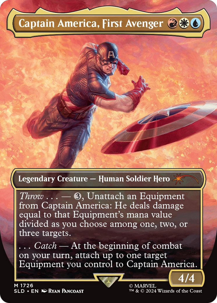 Captain America, First Avenger (SLD-1726) - Secret Lair Drop (Borderless) Foil