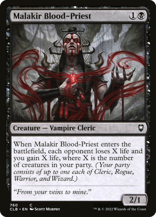 Malakir Blood-Priest (CLB-760) - Commander Legends: Battle for Baldur's Gate