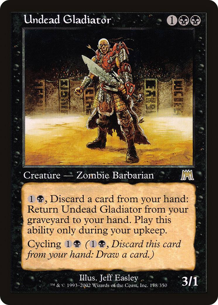 Undead Gladiator (ONS-178) - Onslaught Foil