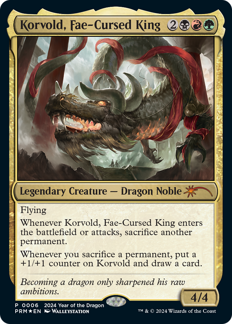 Korvold, Fae-Cursed King (PL24-006) - Year of the Dragon 2024 Foil