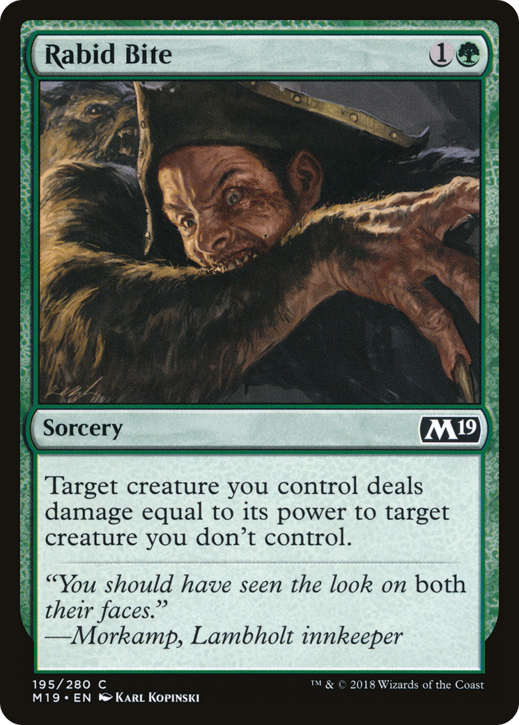 Rabid Bite (M19-195) - Core Set 2019