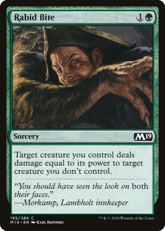 Rabid Bite (M19-195) - Core Set 2019