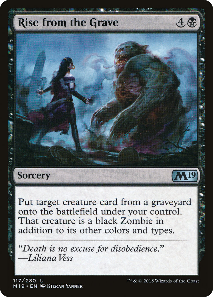 Rise from the Grave (M19-117) - Core Set 2019 Foil