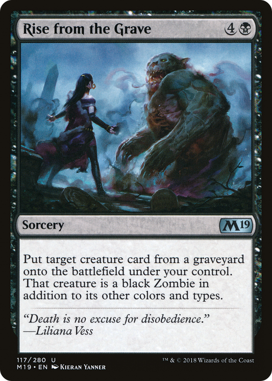 Rise from the Grave (M19-117) - Core Set 2019 Foil