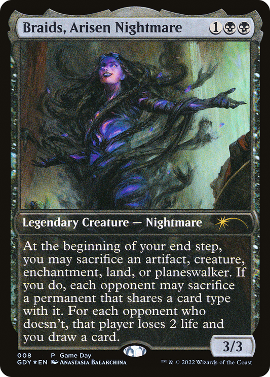 Braids, Arisen Nightmare (GDY-008) - Game Day Promos Foil