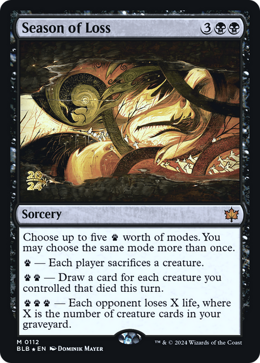 Season of Loss (PRE-112) - Bloomburrow Promos (Prerelease) Foil