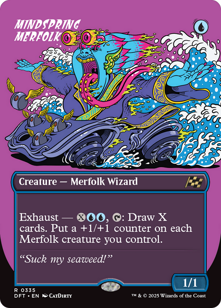 Mindspring Merfolk  (Borderless)(DFT-335) - Aetherdrift