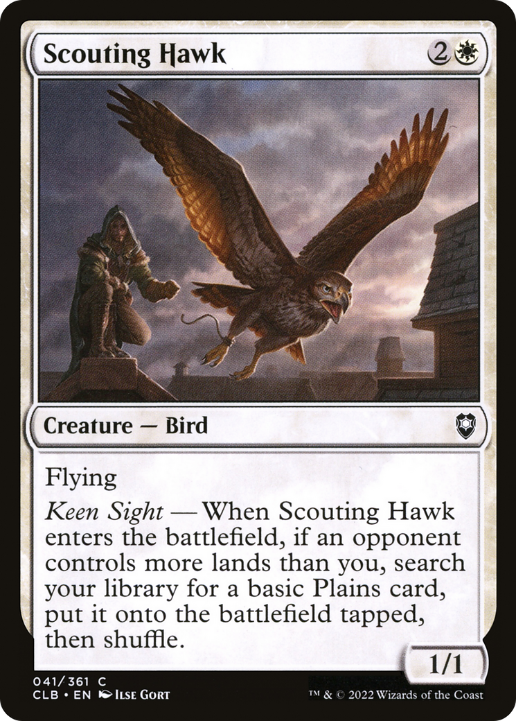 Scouting Hawk (CLB-041) - Commander Legends: Battle for Baldur's Gate Foil