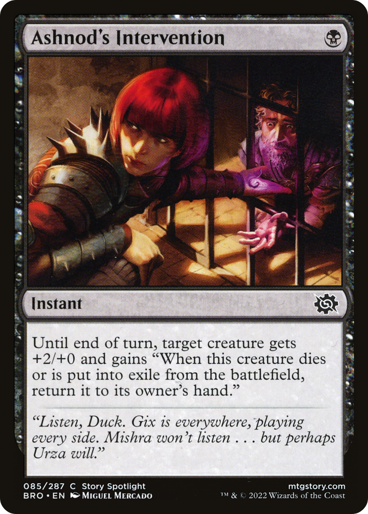 Ashnod's Intervention (BRO-085) - The Brothers' War Foil