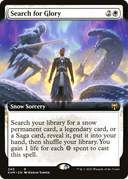 Search for Glory (KHM-340) - Kaldheim: (Extended Art, snow)