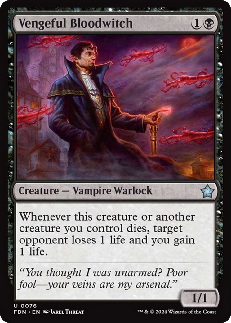 Vengeful Bloodwitch (FDN-076) - Foundations Foil