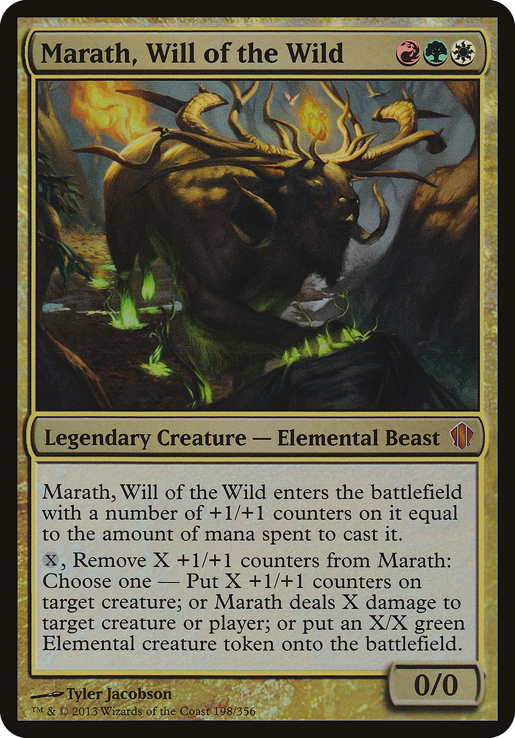 Marath, Will of the Wild (OC13-198) - Commander 2013 Oversized Foil