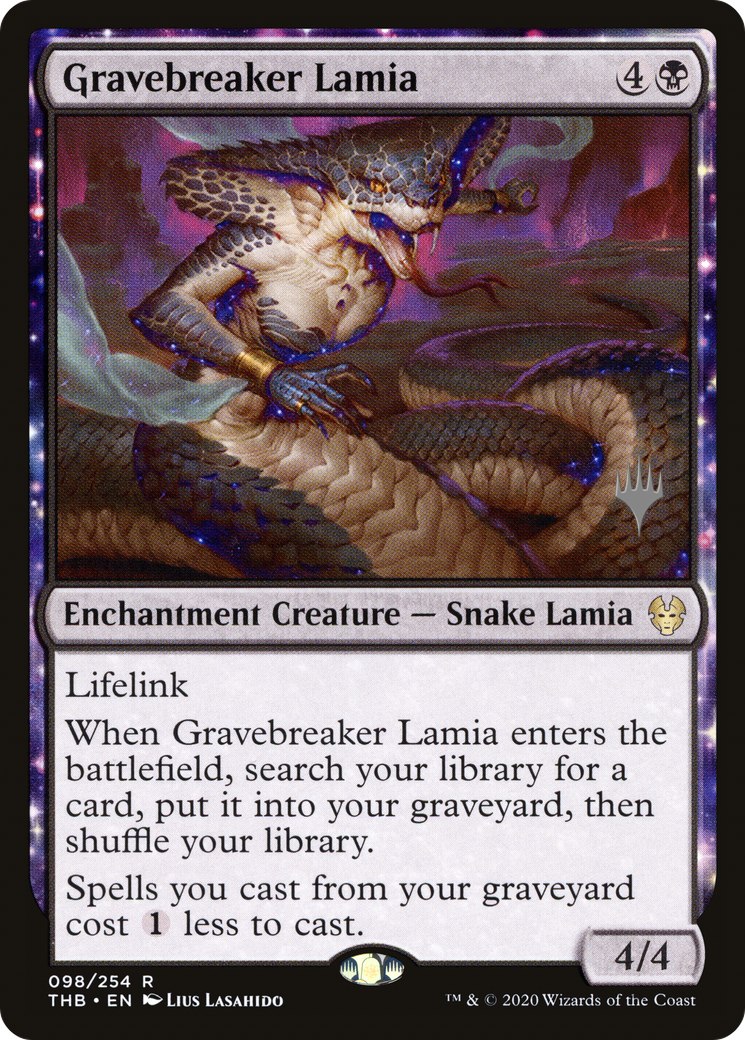 Gravebreaker Lamia (PTHB-98P) - Theros Beyond Death Promos: (nyxtouched)