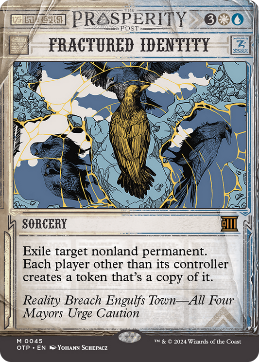 Fractured Identity (OTP-045) - Breaking News: (Showcase) (Borderless) Foil