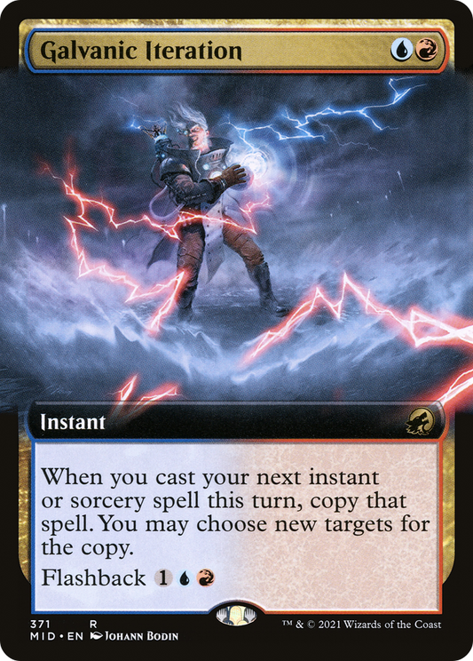 Galvanic Iteration (MID-371) - Innistrad: Midnight Hunt: (Extended Art) Foil