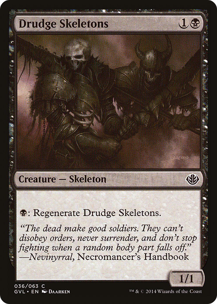 Drudge Skeletons (GVL-036) - Duel Decks Anthology: Garruk vs. Liliana