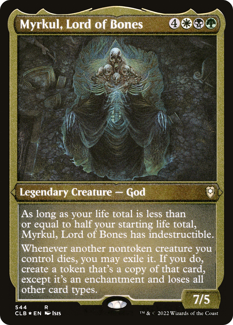 Myrkul, Lord of Bones (CLB-544) - Commander Legends: Battle for Baldur's Gate Etched Foil