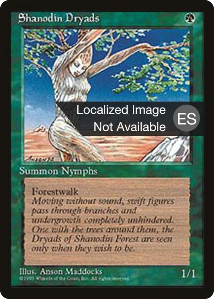 Shanodin Dryads (4BB-271) - Fourth Edition Foreign Black Border