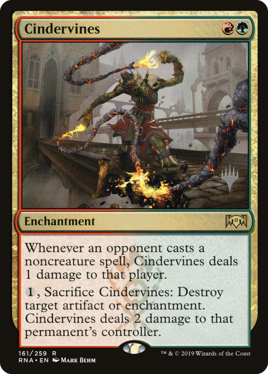 Cindervines (PPELD-161) - Ravnica Allegiance Promos (Promo Pack)