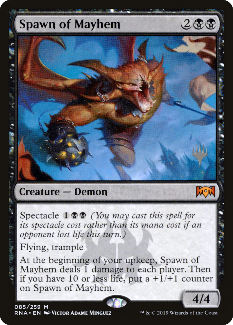 Spawn of Mayhem (PPIKO-85P) - Ravnica Allegiance Promos (Promo Pack) Foil