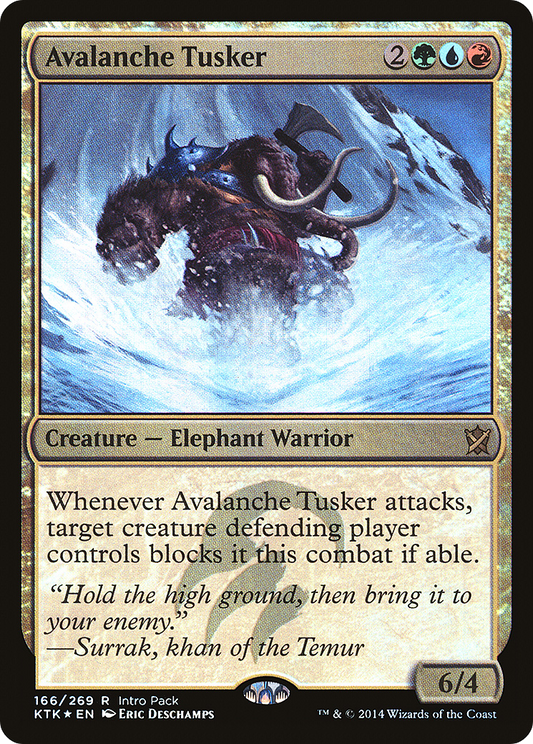 Avalanche Tusker (PKTK-166) - Khans of Tarkir Promos Foil