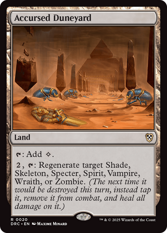 Accursed Duneyard (DRC-020) - Commander: Aetherdrift