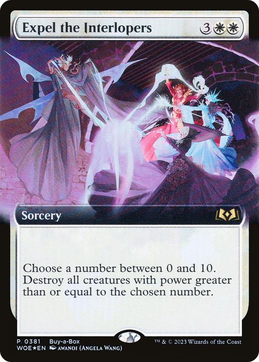 Expel the Interlopers (WOE-381) - Wilds of Eldraine: (Extended Art) Foil