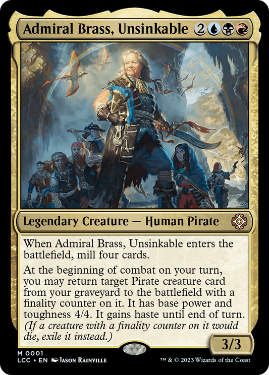 Admiral Brass, Unsinkable (LCC-001) - The Lost Caverns of Ixalan Commander Foil