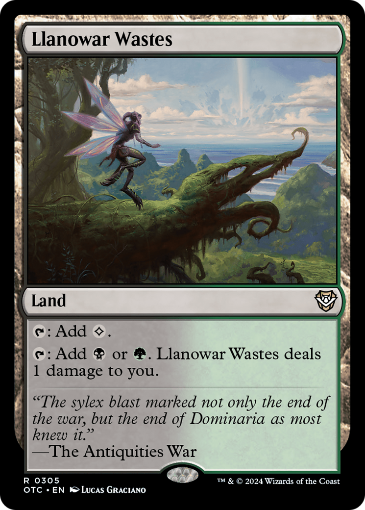 Llanowar Wastes (OTC-305) - Outlaws of Thunder Junction Commander