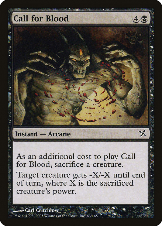 Call for Blood (BOK-063) - Betrayers of Kamigawa Foil