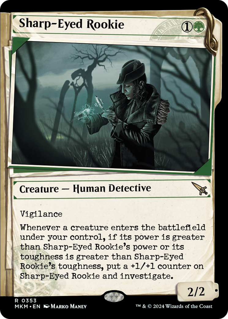Sharp-Eyed Rookie (Showcase)  (MKM-353) - Murders at Karlov Manor: (Showcase)