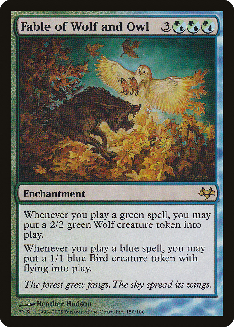 Fable of Wolf and Owl (EVE-150) - Eventide Foil