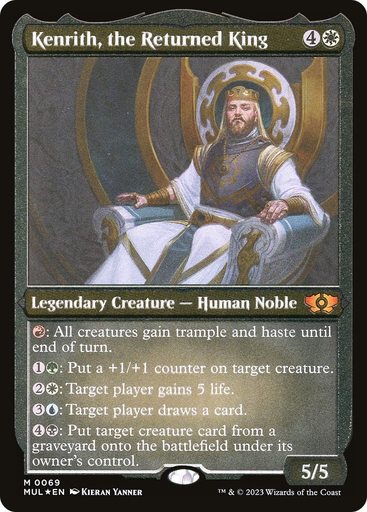 Kenrith, the Returned King (MUL-069) - Multiverse Legends Etched Foil