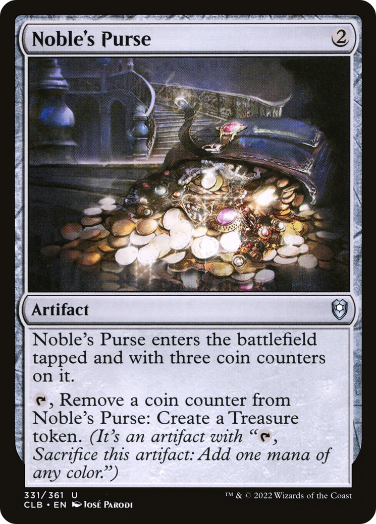 Noble's Purse (CLB-331) - Commander Legends: Battle for Baldur's Gate Foil