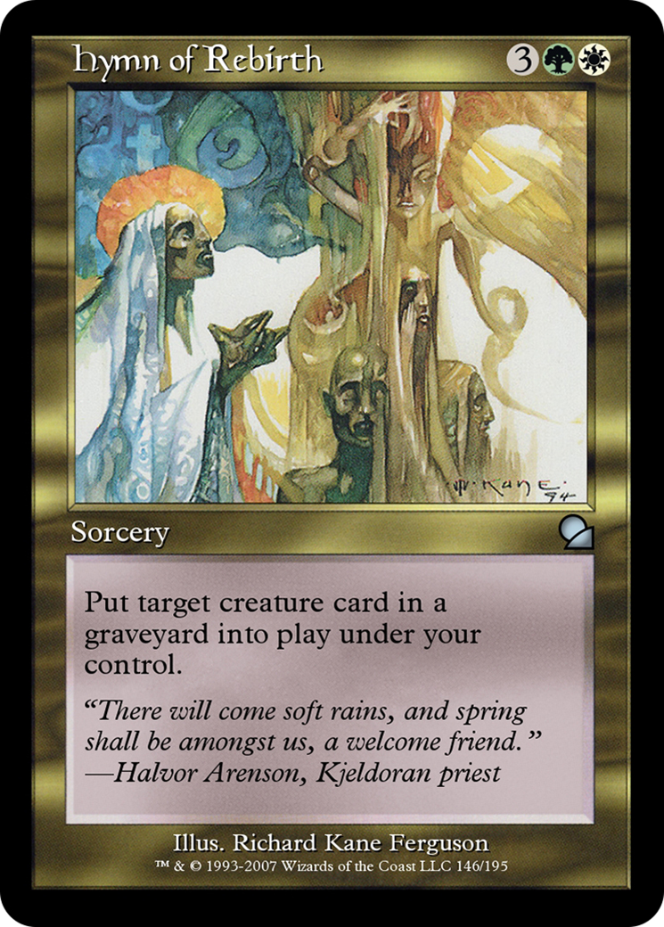 Hymn of Rebirth (ME1-146) - Masters Edition Foil