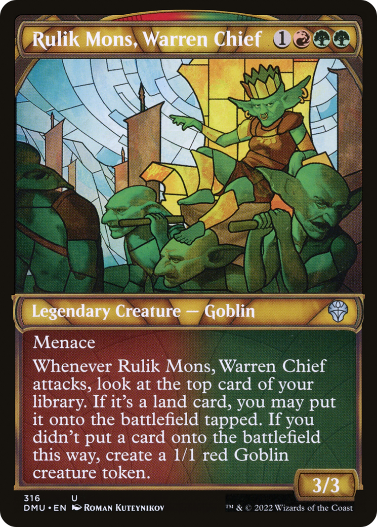 Rulik Mons, Warren Chief (DMU-316) - Dominaria United: (Showcase) Foil