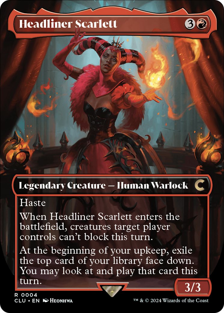 Headliner Scarlett (CLU-004) - Ravnica: Clue Edition (Borderless)