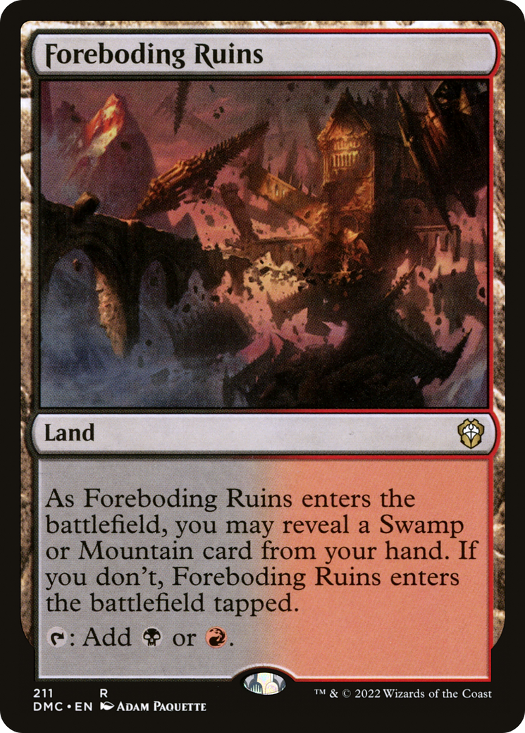 Foreboding Ruins (DMC-211) - Dominaria United Commander