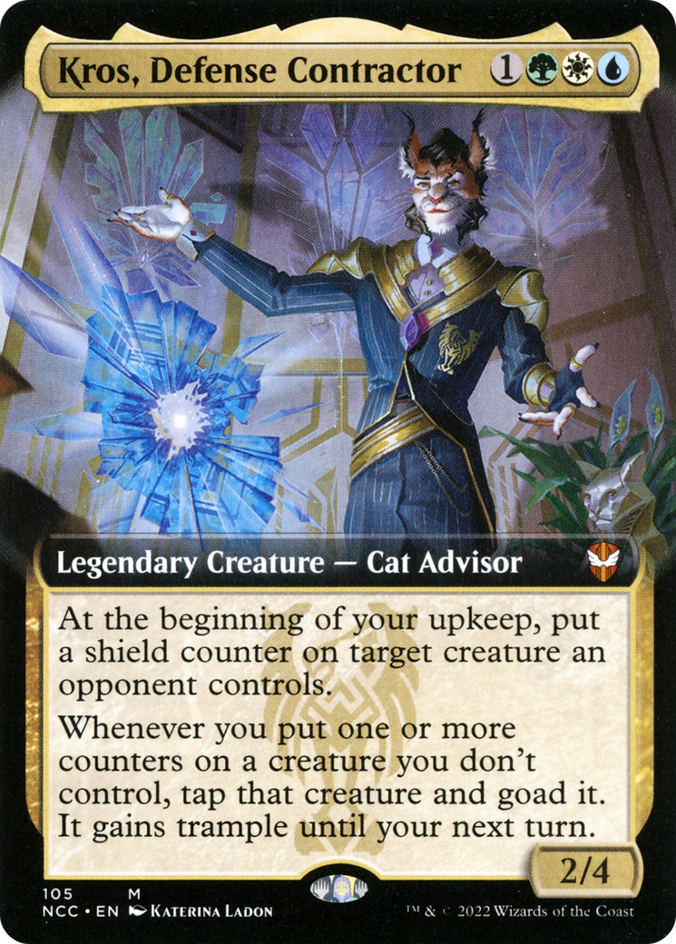 Kros, Defense Contractor (NCC-105) - New Capenna Commander: (Extended Art) Foil