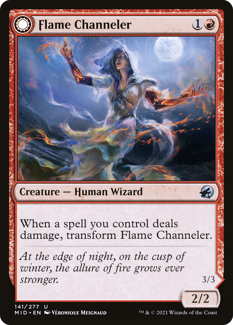 Flame Channeler // Embodiment of Flame (MID-141) - Innistrad: Midnight Hunt: (Double Faced Transform)