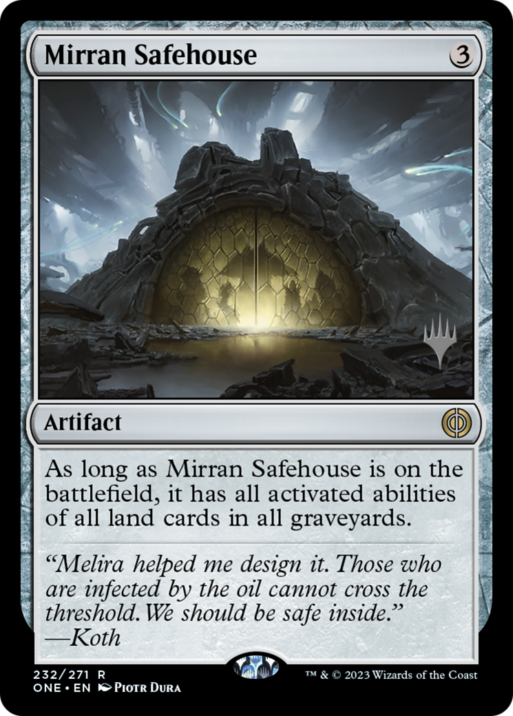 Mirran Safehouse (PONE-232P) - Phyrexia: All Will Be One Promos Foil