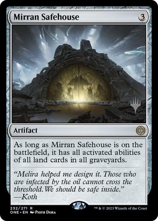 Mirran Safehouse (PPONE-232) - Phyrexia: All Will Be One Promos (Promo Pack)