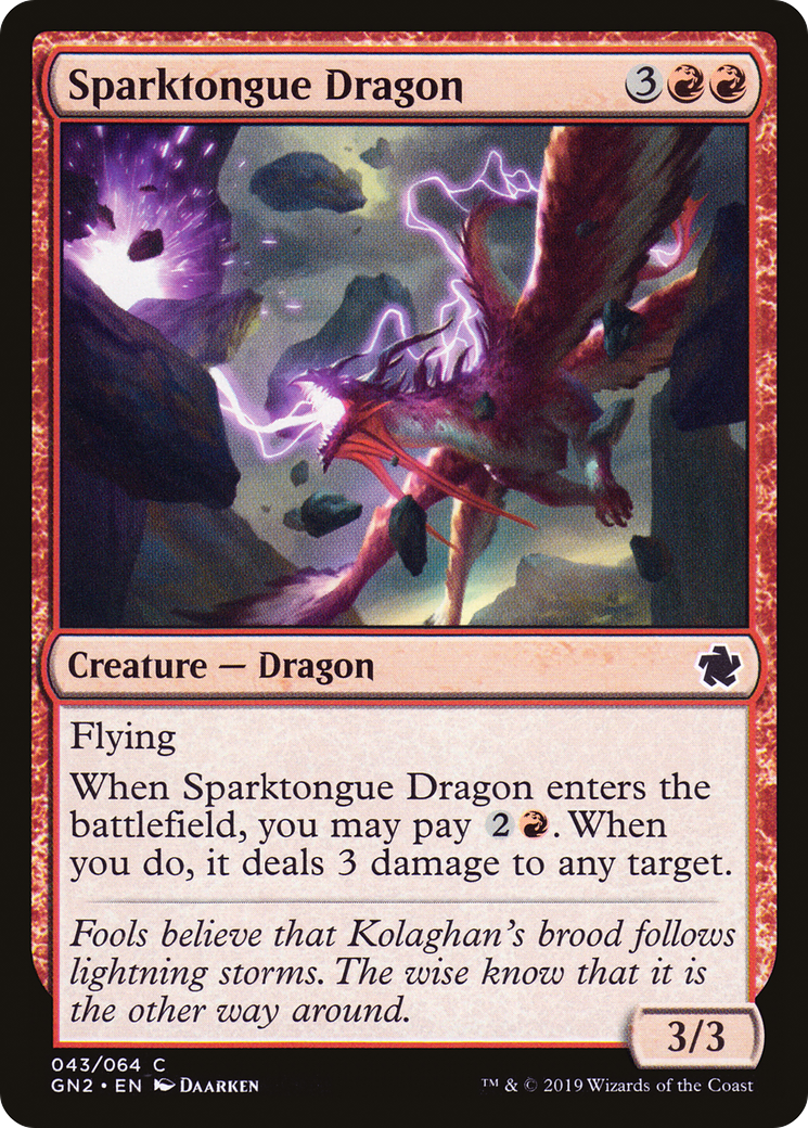 Sparktongue Dragon (GN2-043) - Game Night 2019