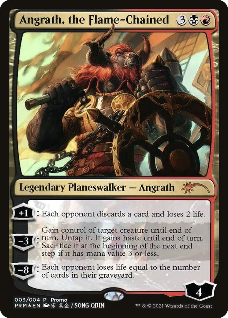 Angrath, the Flame-Chained (PL21-003) - Year of the Ox 2021 Foil