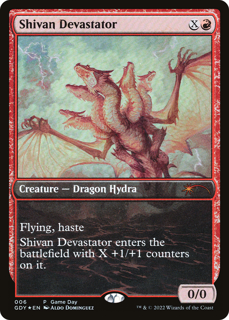 Shivan Devastator (GDY-006) - Game Day Promos Foil