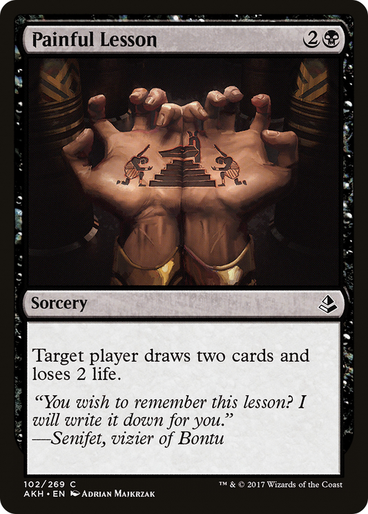 Painful Lesson (AKH-102) - Amonkhet Foil