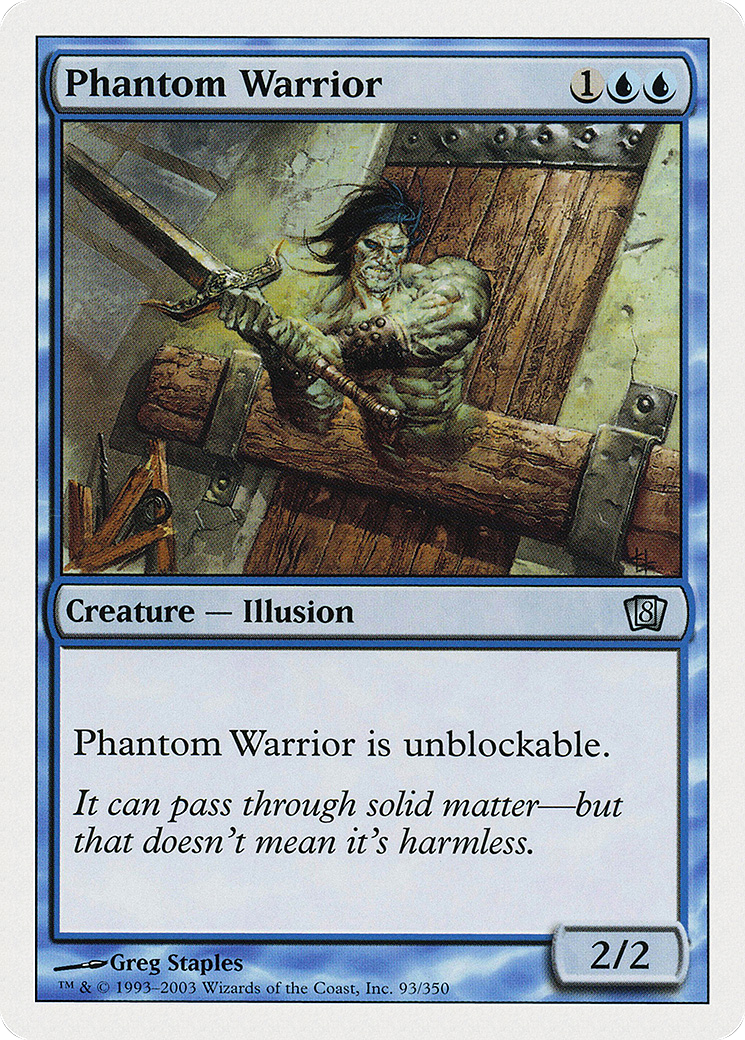 Phantom Warrior (8ED-093) - Eighth Edition